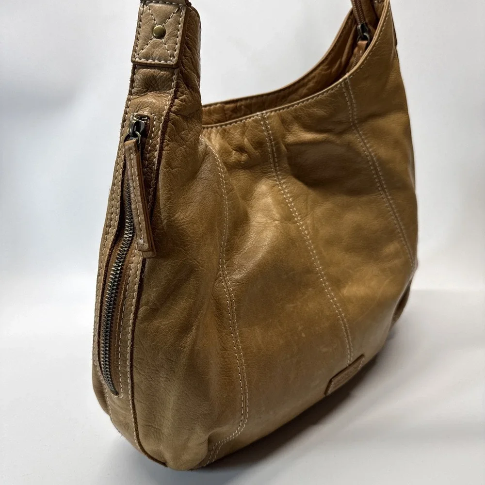American Leather Company Hobo Shoulder Bag Purse Tan